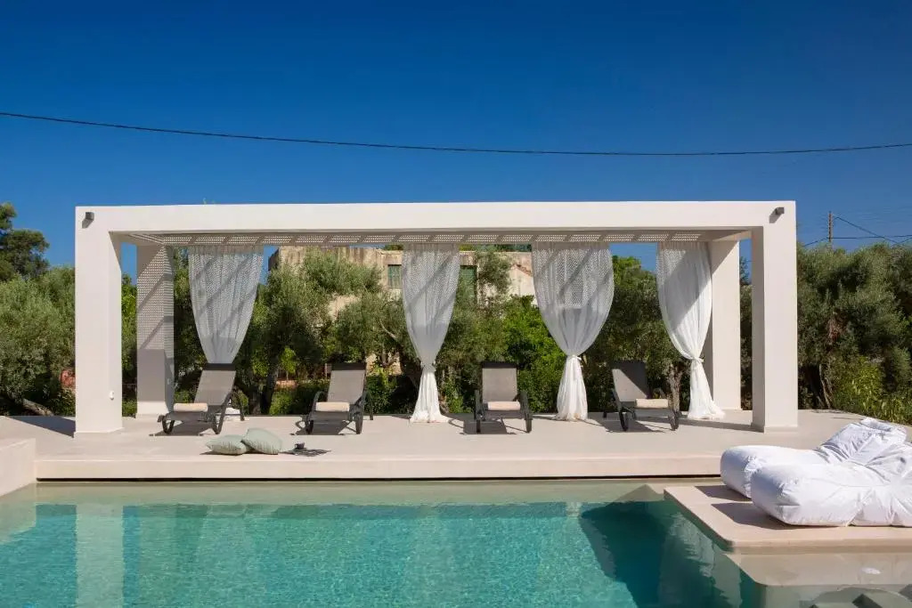 Olive green villas