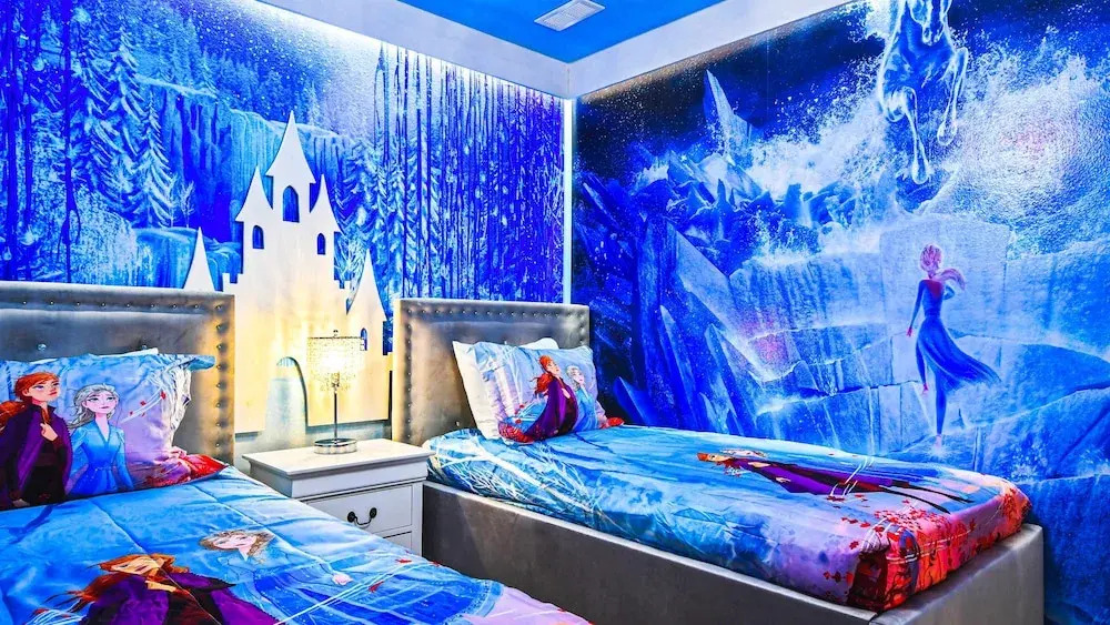 Mario Game Room Theater Loft w/ Pool Spa Disney
