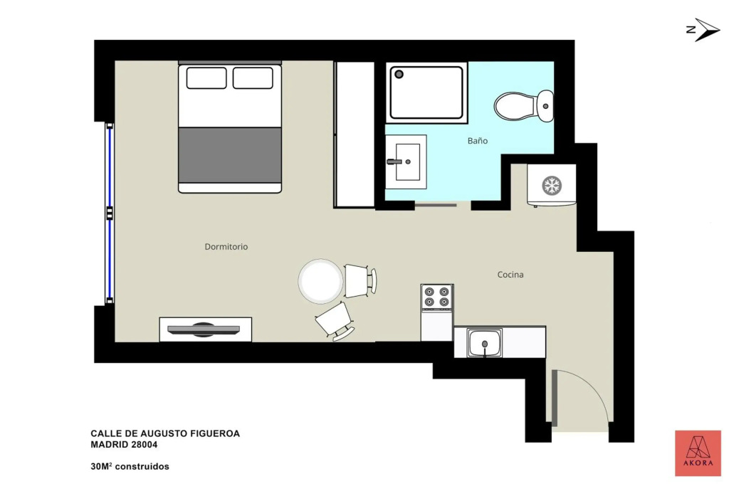 Brand new studio on Fuencarral