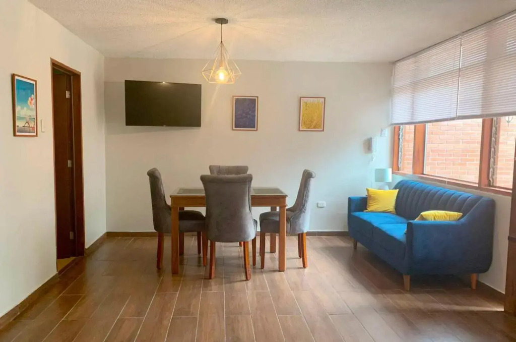 Hermoso dpto amoblado, 1 piso, wifi, terraza y cochera en San Miguel