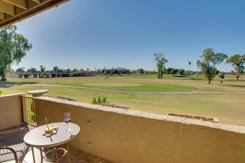 First-floor Condo w/ Golf Course Views & Pool!