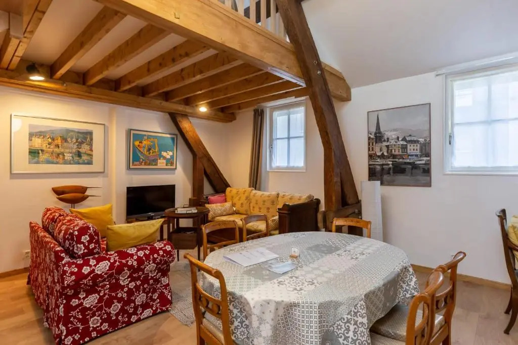 Le Séjour Honfleurais - Duplex 3 with Local Charm - Center - 4 P