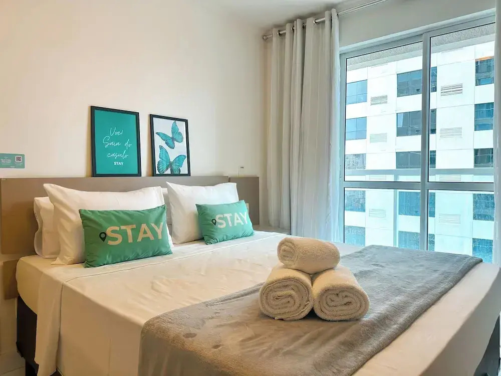 METROPOLITAN BARCELONA, JARDIM GOIÁS, AVENIDA DEPUTADO JAMEL CECÍLIO, AO LADO DO FLAMBOYANT SHOPPING, RESTAURANTES, LAZER COM PISCINA, ACADEMIA E SAUNA, ESTACIONAMENTO GRÁTIS, ENXOVAL COMPLETO DE CAMA E BANHO, LAVANDERIA GRÁTIS, By REI DOS FLATS