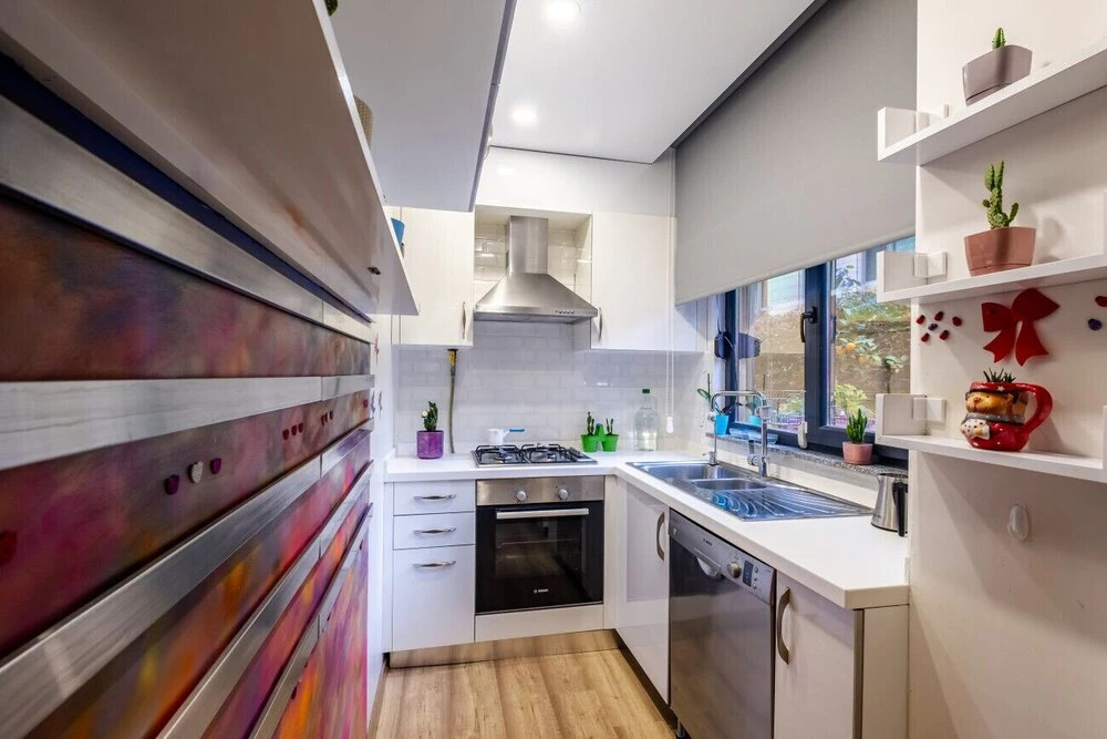 Flat With Rainbow Themed Interior in Goztepe