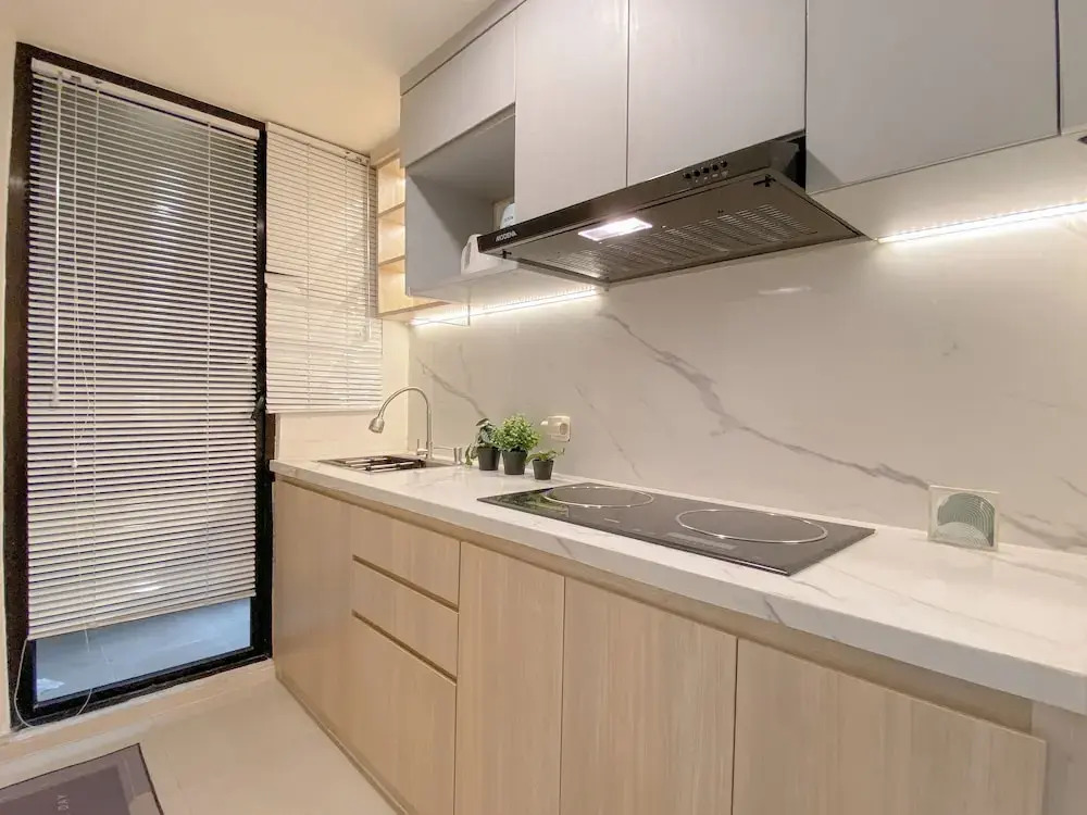 Tidy Warm Toned 2Br Apartment Meikarta