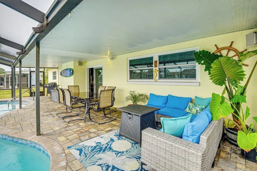 Sunny South Daytona Home w/ Pool & Grill!