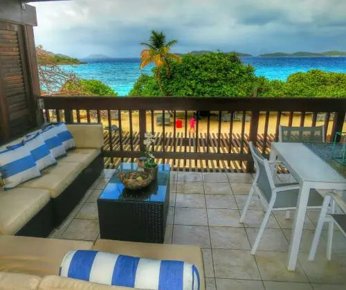 Luxury Beachfront Duplex Villa on Sapphire Beach I