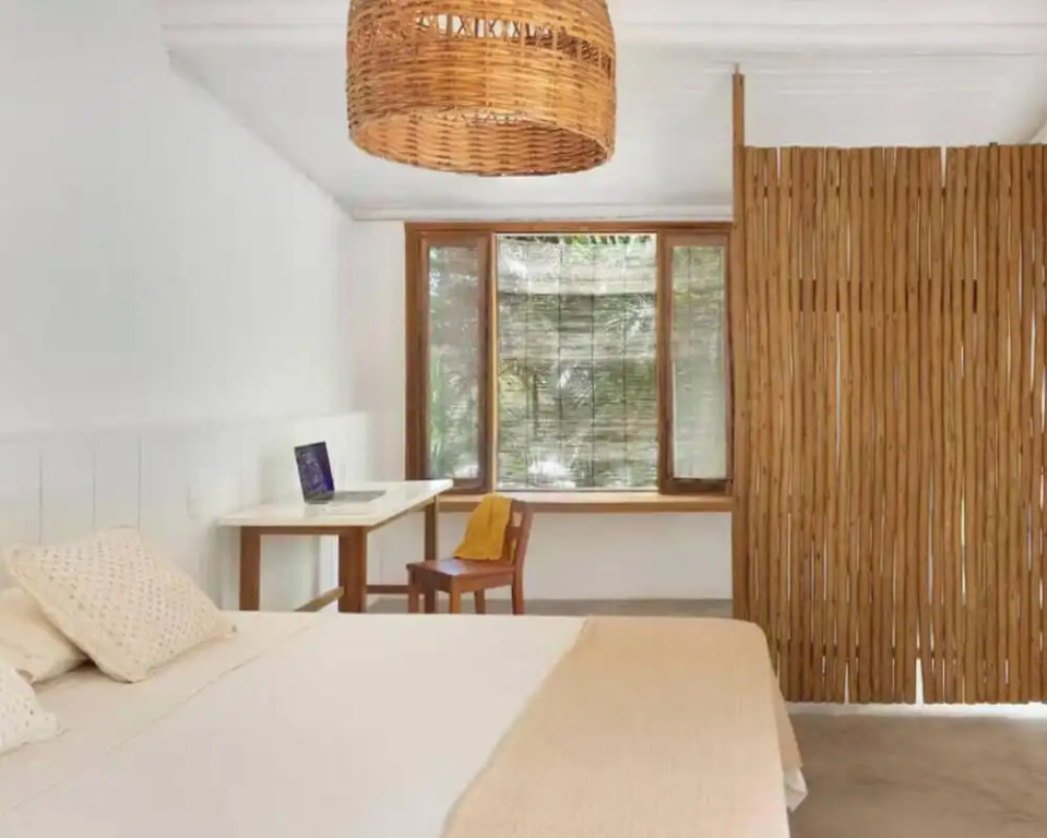 Suíte em Villa Pé na Areia com Design Exclusivo
