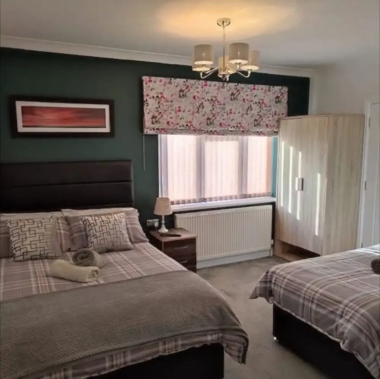 Family room with private bathroom