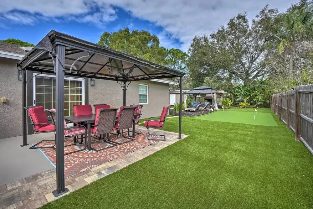 Beachy Palm Harbor Escape: Swim Spa Pool & Gazebo