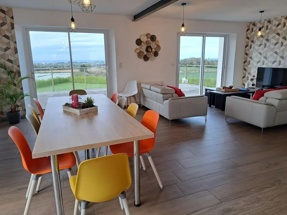 Holiday home 10 pers , panoramic sea view, Cléder
