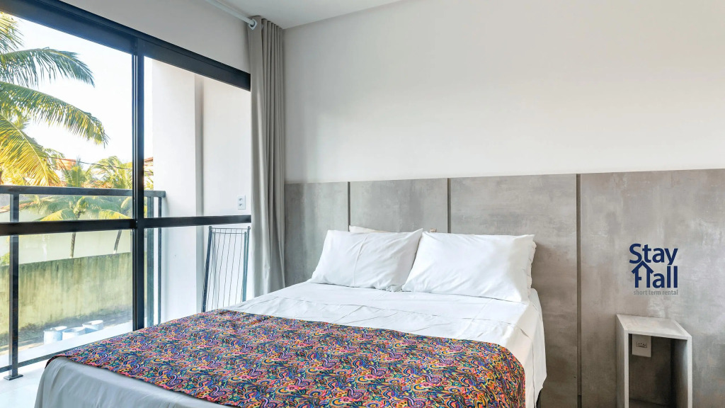 Flat 1 Qts Maracaipe Piscina na Cobertura-SH072M