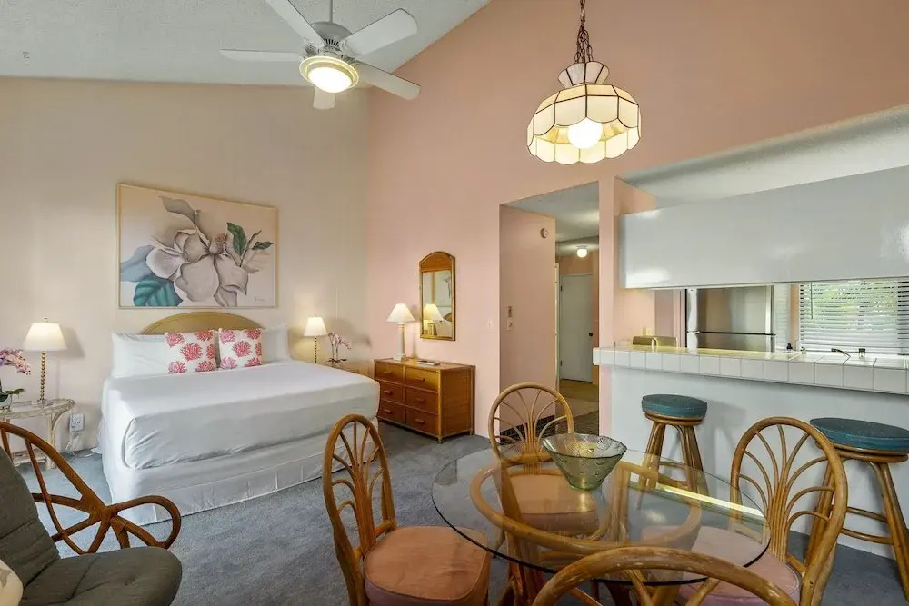 Wailea Ekahi 12D - Budget Friendly Ocean View Studio w/ Lanai, Kitchen, WD, & AC