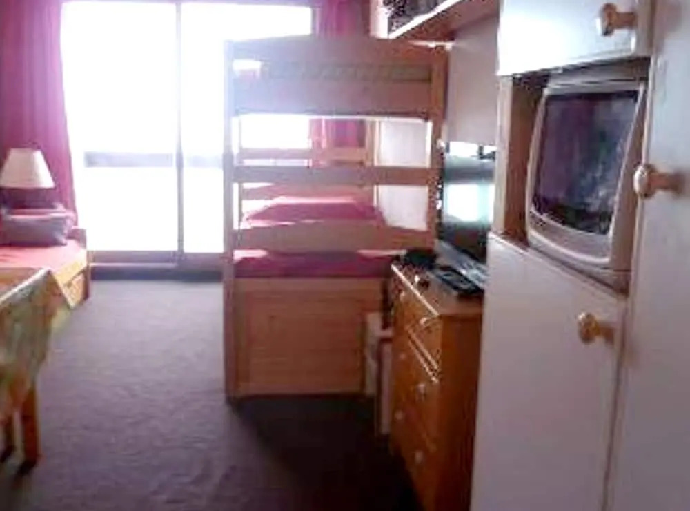 Studio In Villarembert With Wonderful Mountain View And Furnished Balcony 200 M From The Slopes