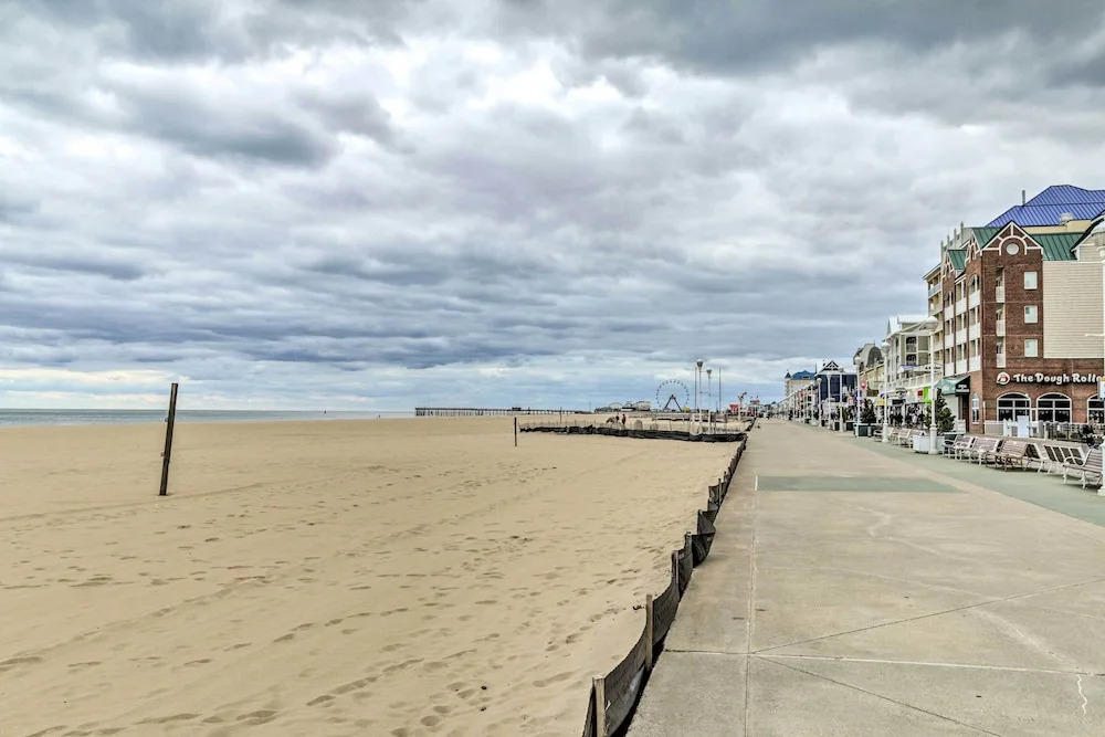 Walk to Ocean City Boardwalk: Waterfront Condo