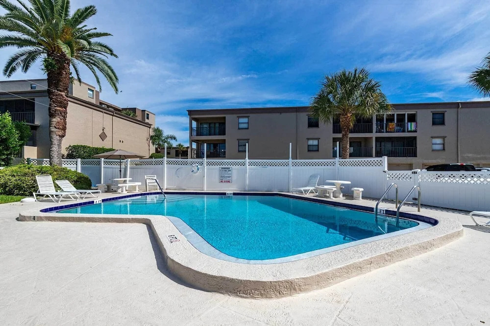 Heated Pool, Steps to Beach: Indian Shores Condo!
