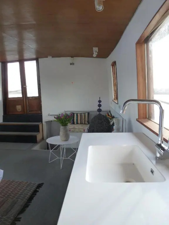 Bed in Boat Amsterdam