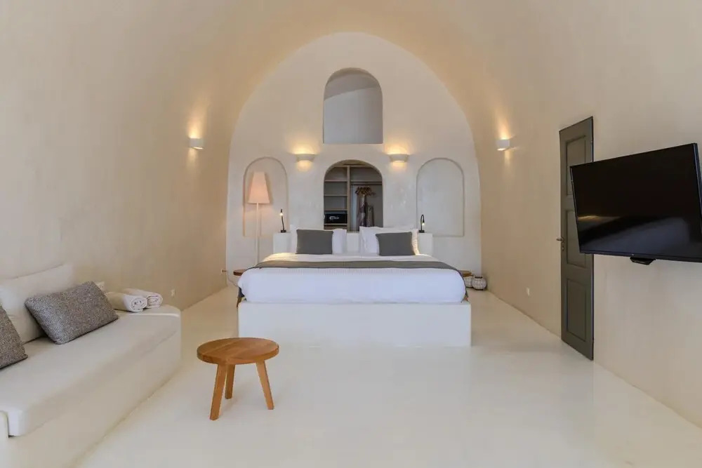 Villa Dusk in Fira Santorini