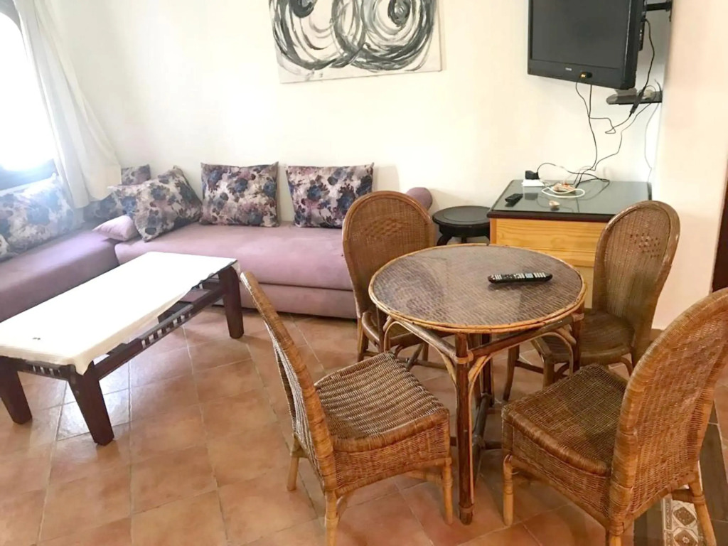2 bedrooms appartement at Cabo negro 150 m away from the beach with shared pool and furnished terrace