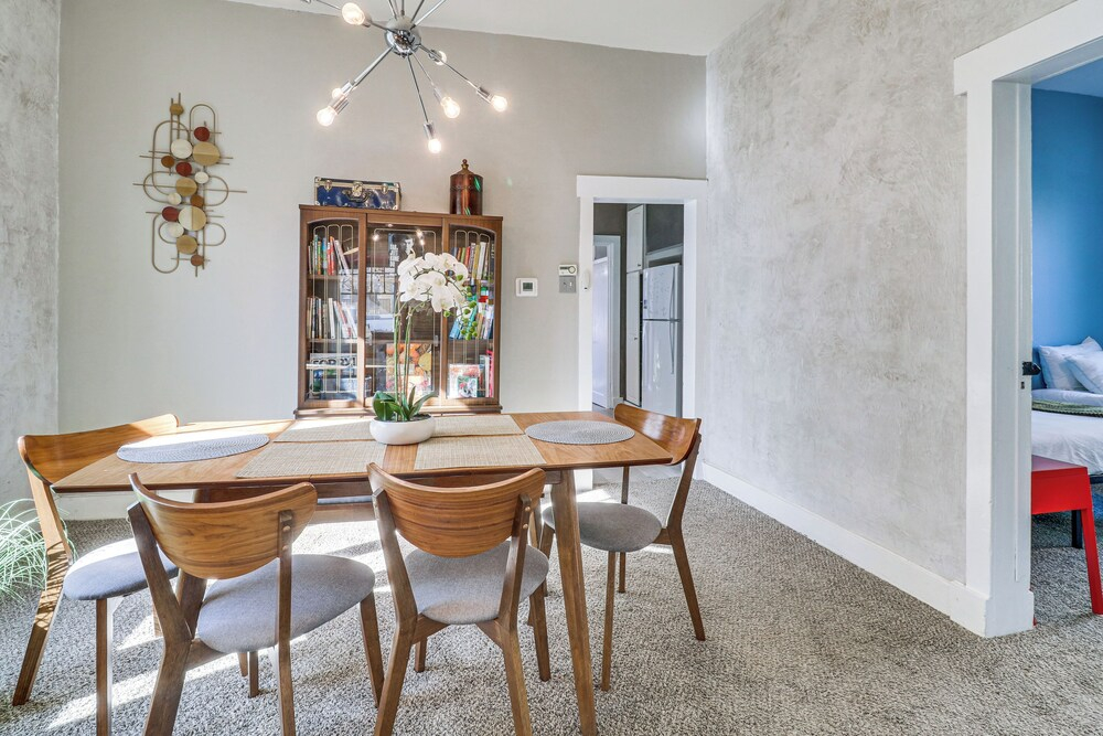 Deck & Home Office: Walkable Albuquerque Home