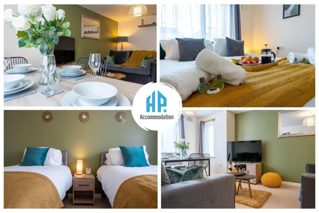 Stylish 2 bedroom, 2 bathroom with Free Parking and WiFi