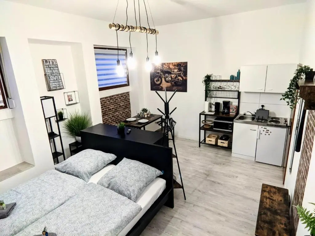 ✪ Industrial Apartment - Innenstadt l Smart TV l Küche ✪