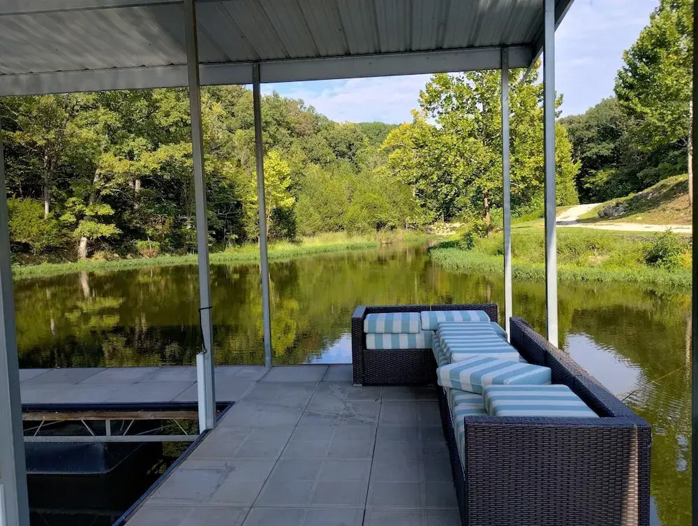 Newly Updated in a Private Cove, With Firepit, Flat Lawn, Dock, Boat Slip & Kayaks in Osage Beach