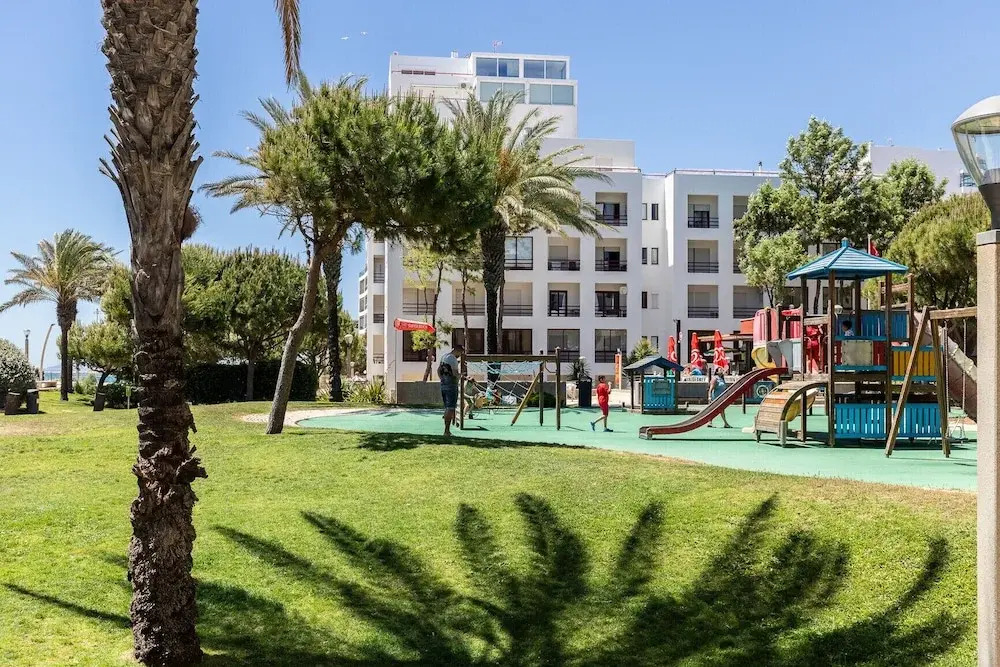 Quarteira First Line Front Beach Pool Flat View