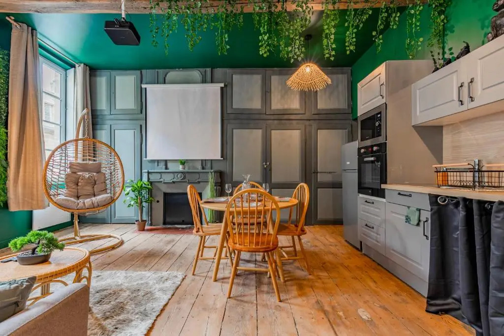 Appartement Jungle - Libourne Centre - 4 pers - Sauna - Netflix