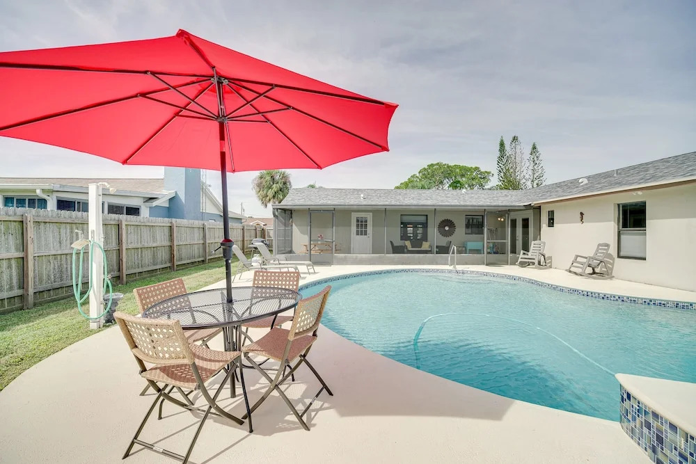 'space Coast' Getaway w/ Outdoor Pool & Spa!