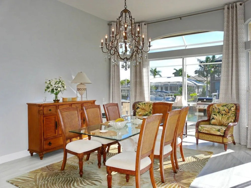 Stylish Waterfront Home With Pool and Private Dock