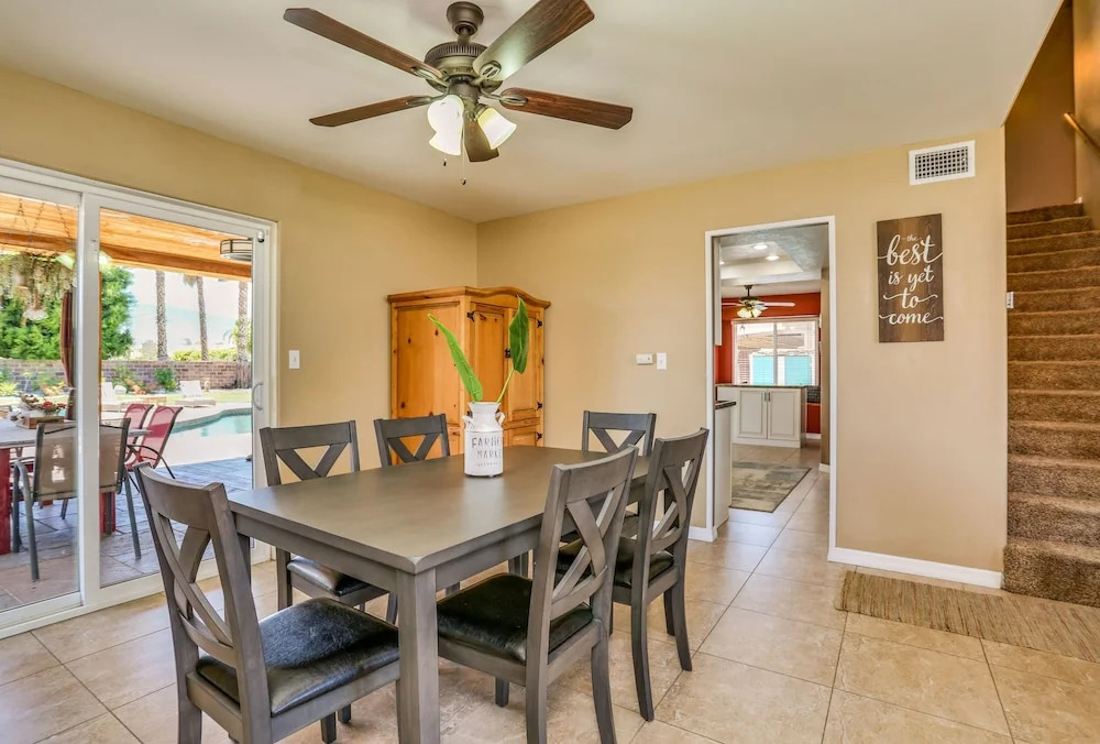 Poolside Sanctuary With Patio, Hot Tub & Firepit 3 Bedroom Home