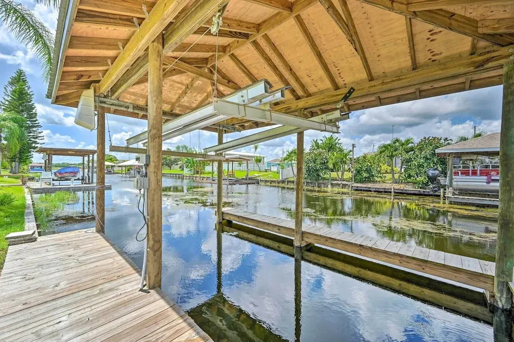 Waterfront Lake Placid Escape w/ Dock & Lanai