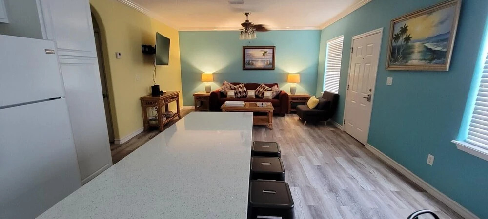 Brand New Inside 1/2 Block to Beach Fun Pool 2 Bedroom Home by Redawning