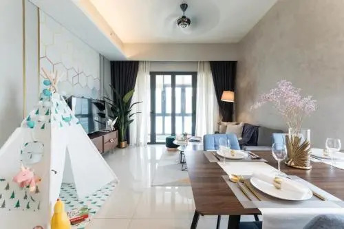 2bedroom 3min walk to bukit bintang 2 rooftop pool