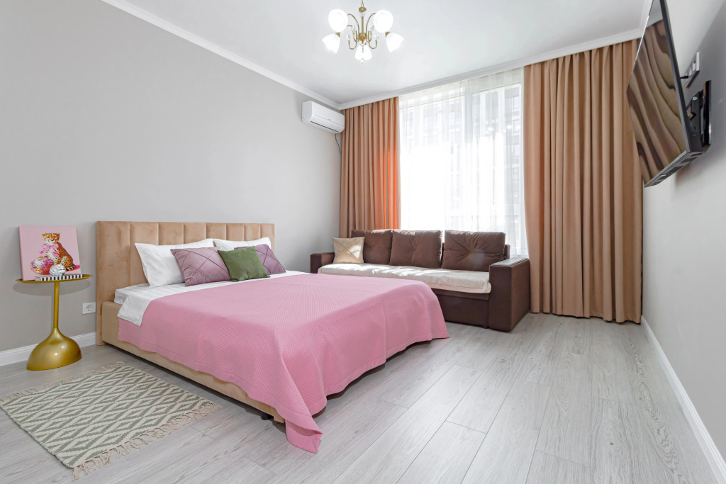 Квартира Стильная 1 комн. Roze suite в центре столицы