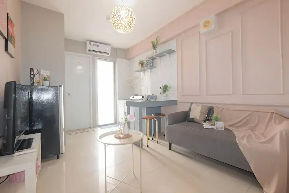 Soft Toned And Comfy 2Br Near Mall At Bassura City Apartment