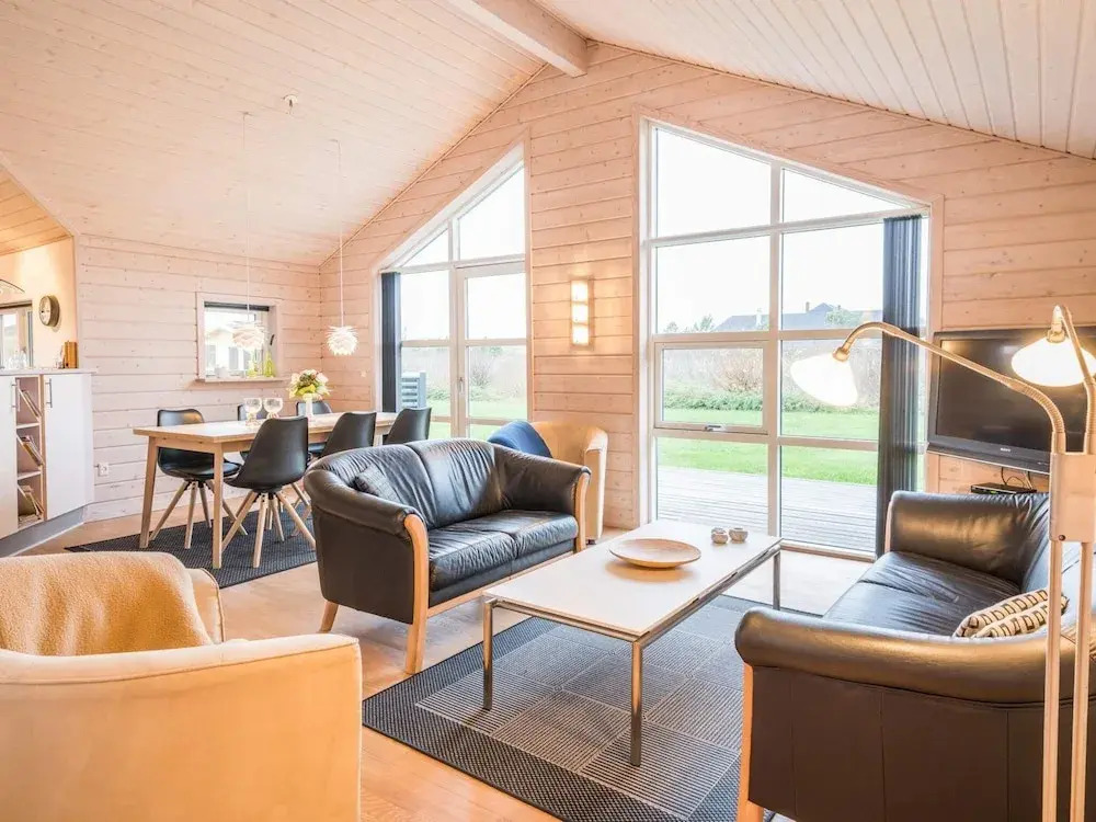 Beach Front Home In Tarm With Sauna