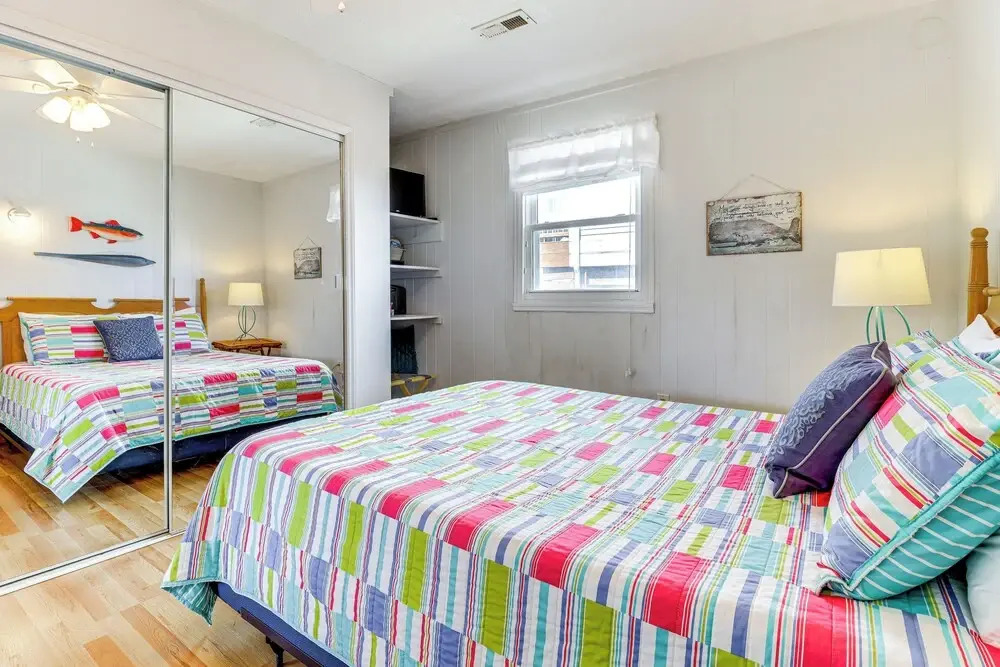 Oak Island Condo w/ Ocean View: Steps to Beach!