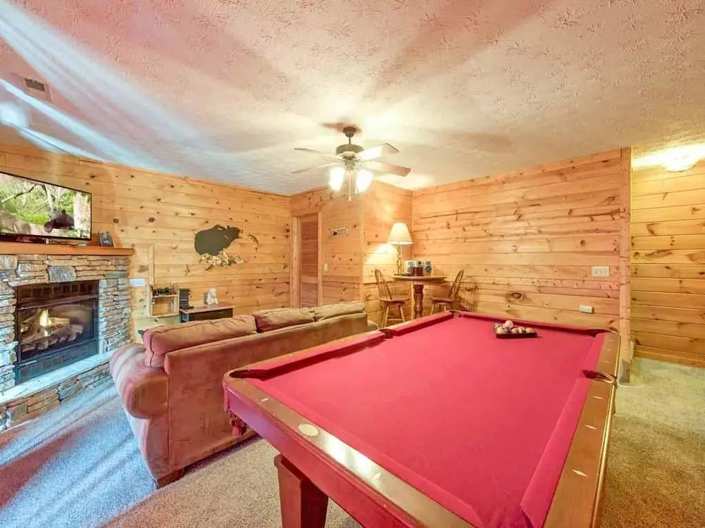 Fireside View - Two Bedroom Cabin