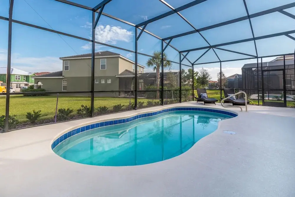 Solterra Resort Davenport FL Clubhouse Area - 7 Bedroom 6 Bath Home with Private Pool Spa - Lazy River 20 min from Disney