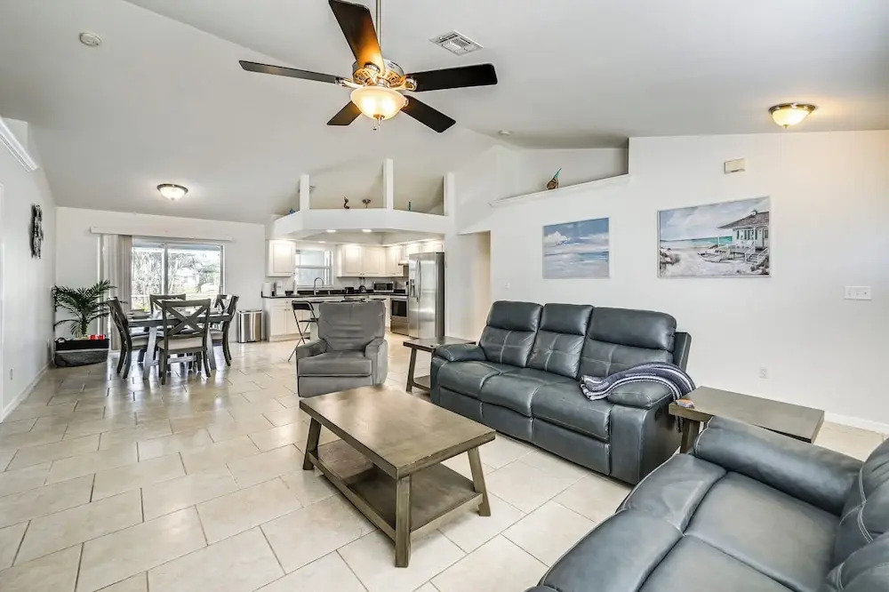 Patio, Dock + Canal Access: Cape Coral Home!