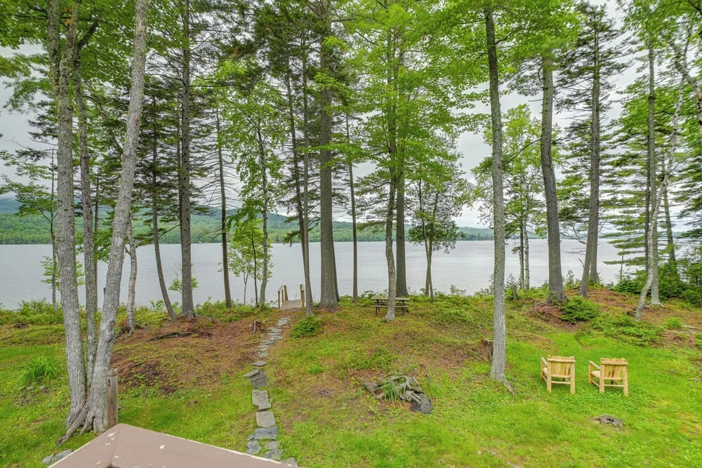 Lakefront Maine Retreat w/ Deck, Dock & Fire Pit!