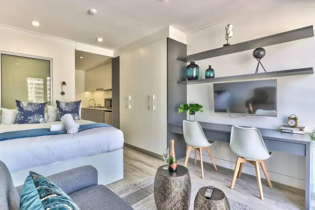 Arty Modern Design Studio with Balcony and Pool