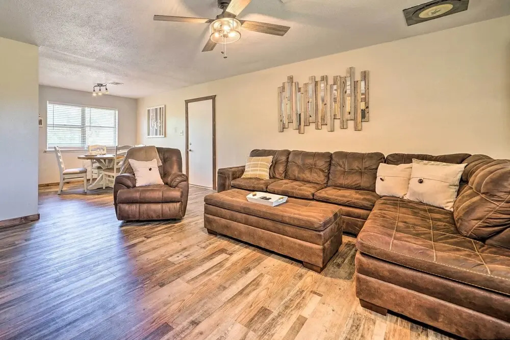 Private Hot Tub & Yard: Secluded Broken Bow Home!
