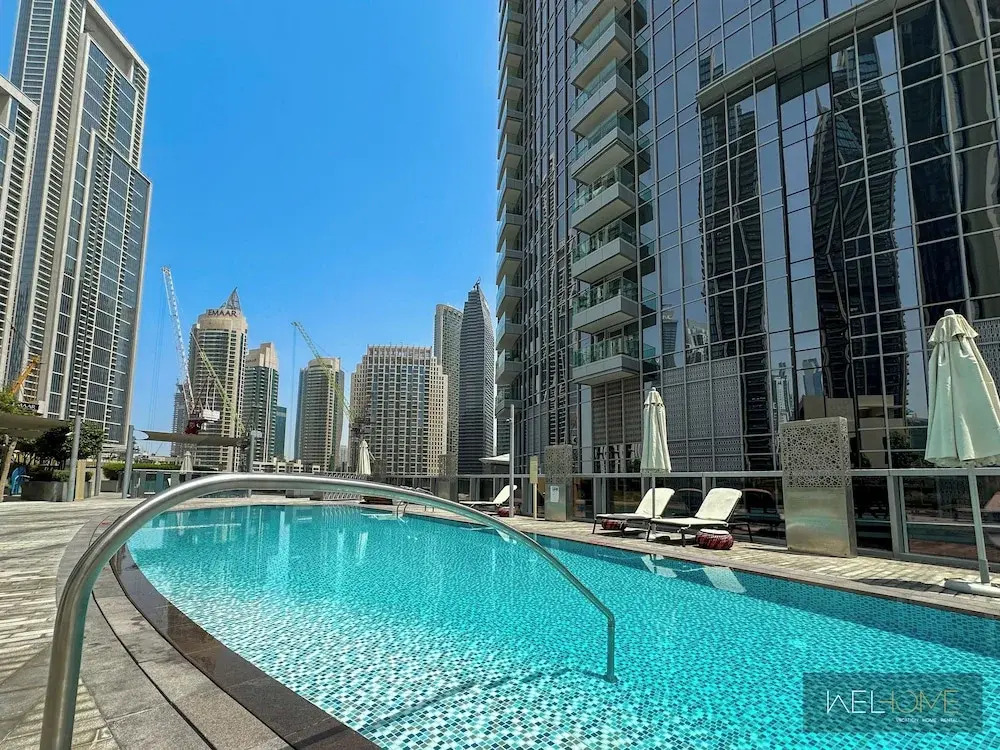 WelHome - Luxury Apartment Facing Burj Khalifa With Terrace