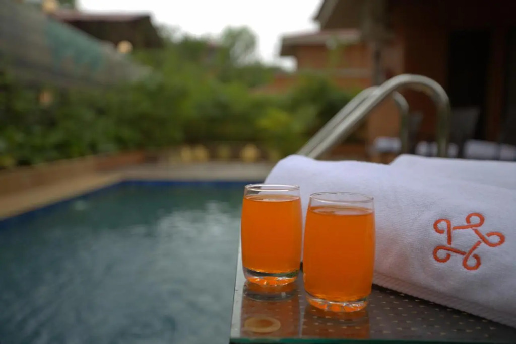SaffronStays Dhyana - 3BR pet-friendly pool villa with Wi-Fi, indoor games and riverside trails in Wadas gated estate