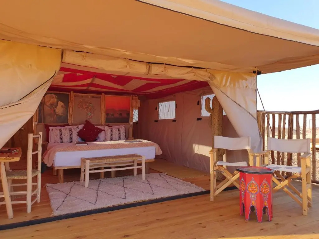 Stargazing Tent at Nkhila Lodge, Agafay Desert Camp