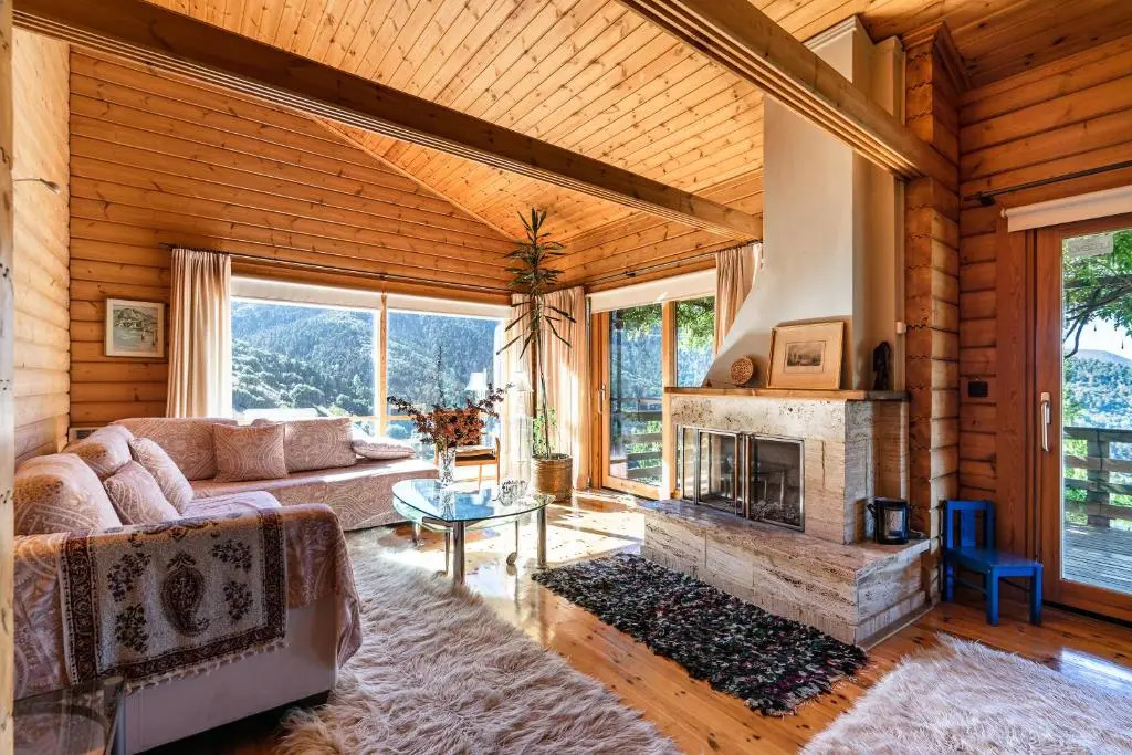 Luxury Chalet Villa on Mountain Top in Kalavryta with amazing view