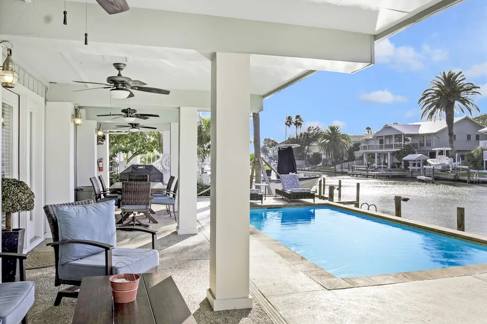 New Listing! Waterfront Haven W/ Pool & Boat Dock 5 Bedroom Home